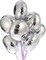 18" Silver Round Shaped Foil Balloons Mylar Helium Balloons for Birthday Party Wedding Baby Shower Decorations, Pack of 20